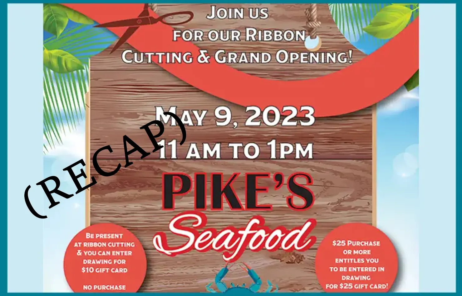 Ribbon Cutting & Grand Opening - Pike's Seafood - May 09, 2023 (Recap)